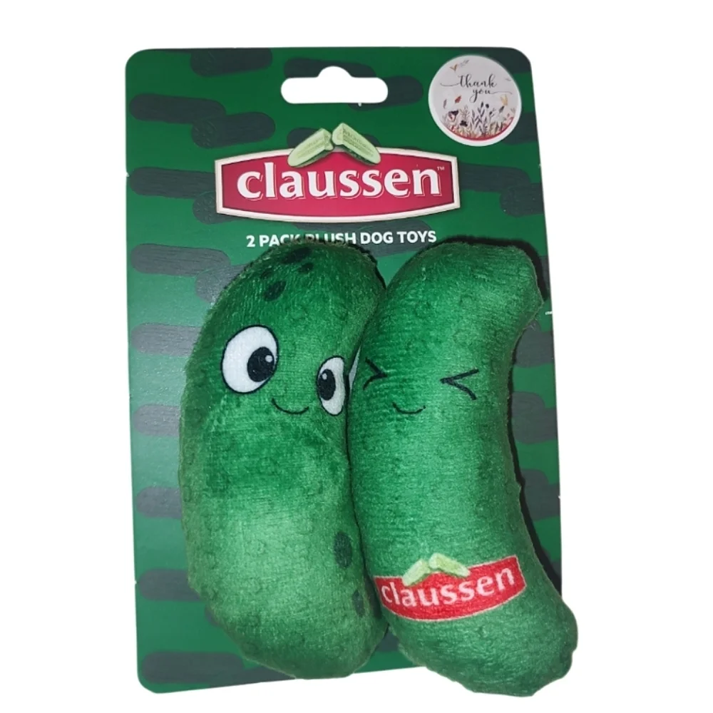 Claussen Pickle Squeaky Dog Toy Set